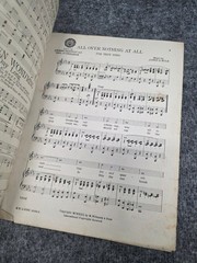 All Over Nothing At All Sheet Music M. Witmark & Sons 1922