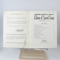 George Beverly Shea&rsquo;s Album of Sacred Songs Songbook P/V/G Lillenas 1957