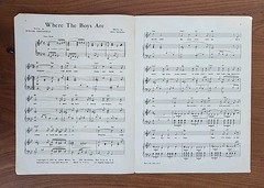 Where The Boys Are – Neil Sedaka Dolores Hart George Hamilton 1960 Sheet Music
