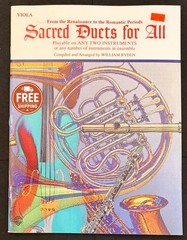 Sacred Duets for All Viola Sheet Music William Ryden Ensemble Book