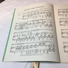 SCHUMANN: ADAGIO & ALLEGRO Opus 70 for Viola and Piano, Sheet Music c1952
