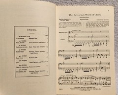 The Seven Last Words of Christ A Sacred Cantata by Theodore Dubois Schirmer 1926