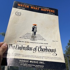 WATCH WHAT HAPPENS from UMBRELLAS OF CHERBOURG sheet music Michel Le Grand 1965