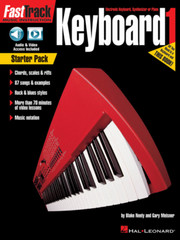 FastTrack Keyboard-Book 1 Starter Pack-MUSIC BOOK/ONLINE AUDIO/VIDEO-NEW ON SALE