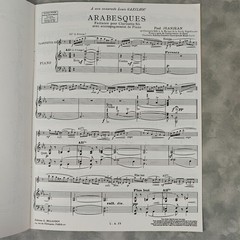 Paul Jeanjean Arabesques Fantaisie Clarinet Piano Billaudot Sheet Music Ed.Paris