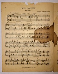 1924 Blue Danube Strauss Piano Sheet Music National Music Love Antique