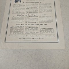 Antique 1910s Do Something Uncle Sam I Want You Sheet Music / Poster Patriotic
