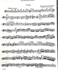 Stamitz Concerto in D Major Opus 1 for Viola and Piano