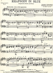 Rhapsody in Blue Sheet Music George Gershwin Piano Harms 1939 Henry Levine