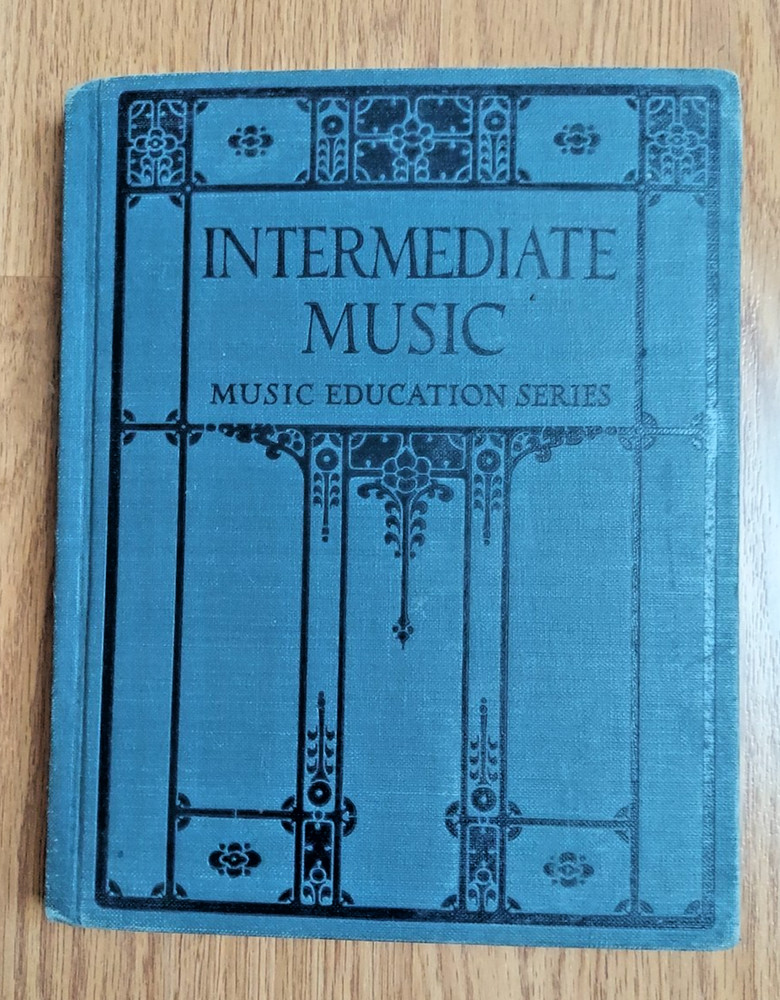Intermediate Music 1924 illustrated Vintage Book Music Education Series