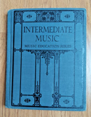 Intermediate Music 1924 illustrated Vintage Book Music Education Series