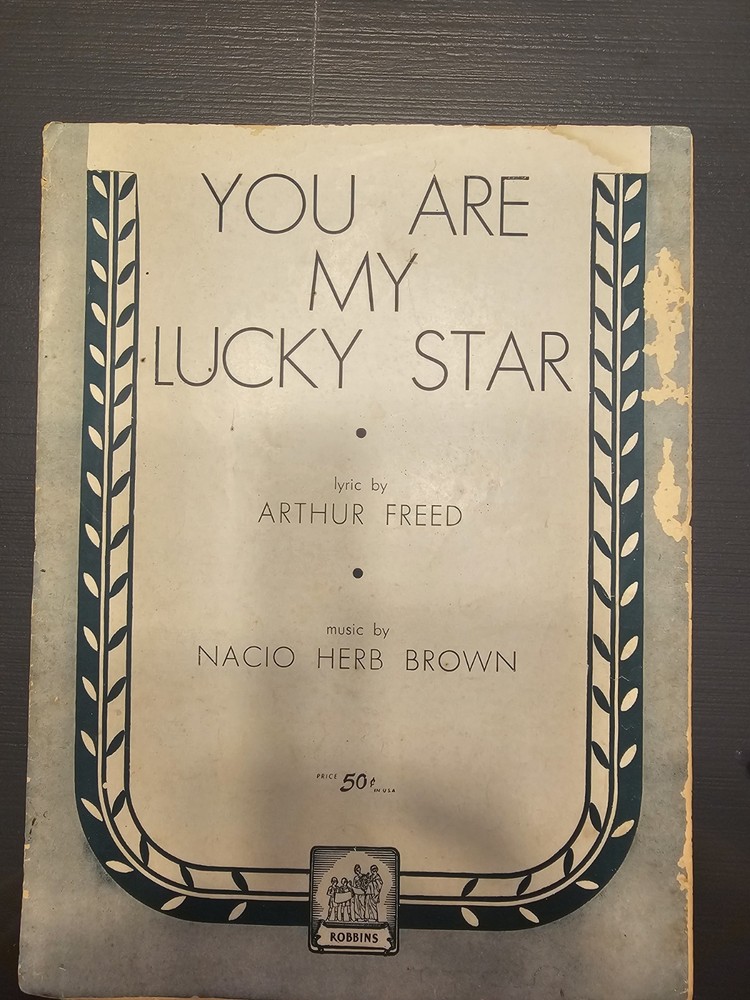 You Are My Lucky Star Piano Sheet Music with LYRICS, GUITAR TABS 1943