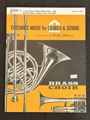 Wesley Hanson Ensemble Music Church School Brass Choir 7 Book Partial Set