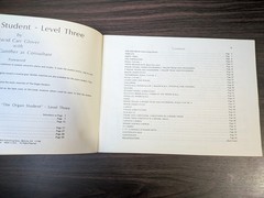 Organ Student David Carr Glover Level Three 3 Belwin Mills 1978