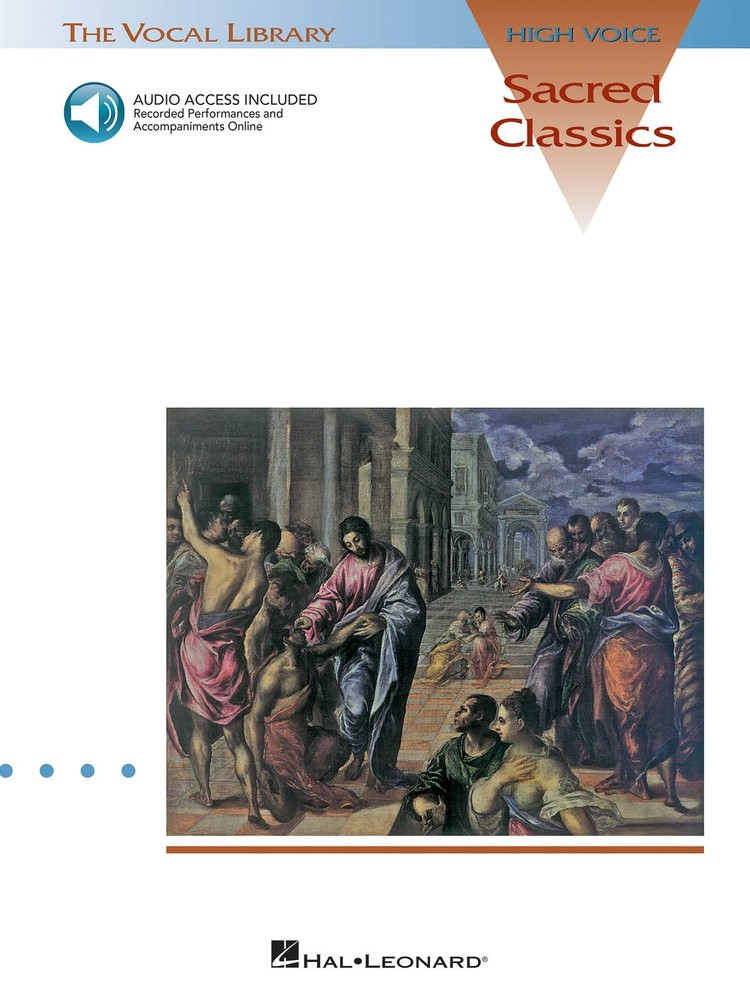 Sacred Classics High Voice Classical Vocal Piano Sheet Music Book Online Audio