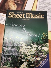 Vintage Sheet Music Magazine Lot of 14 Magazines Standard Piano/Guitar 1989-1998