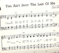 You Ain&rsquo;t Seen The Last Of Me – Ronny Hinson – Gospel Sheet Music