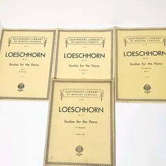 Schirmer&rsquo;s Library of Musical Classics Loeschhorn Lot Of 4 For Piano 1939