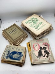Large Archaic Antique Sheet Music / Book Lot (Unsorted)