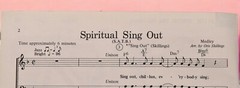 Choral Sheet Music Spiritual Sing Out Medley Tempo Choral Series Lillenas Pub Co