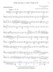 Christmas Collection String Quartet Score & Parts 1995 Marshall Ocker Sunrise