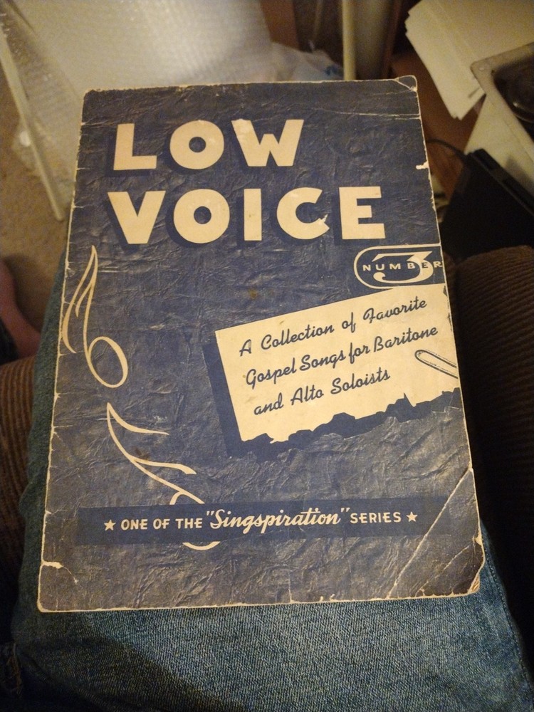 1948 Low Voice Number Three Music Book Gospel Favourite Songs 3