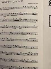 TRUMPET TUNE IN C Organ Sheet Music~M.Helman~St. Cecilia Series~w/Opt .Trumpet