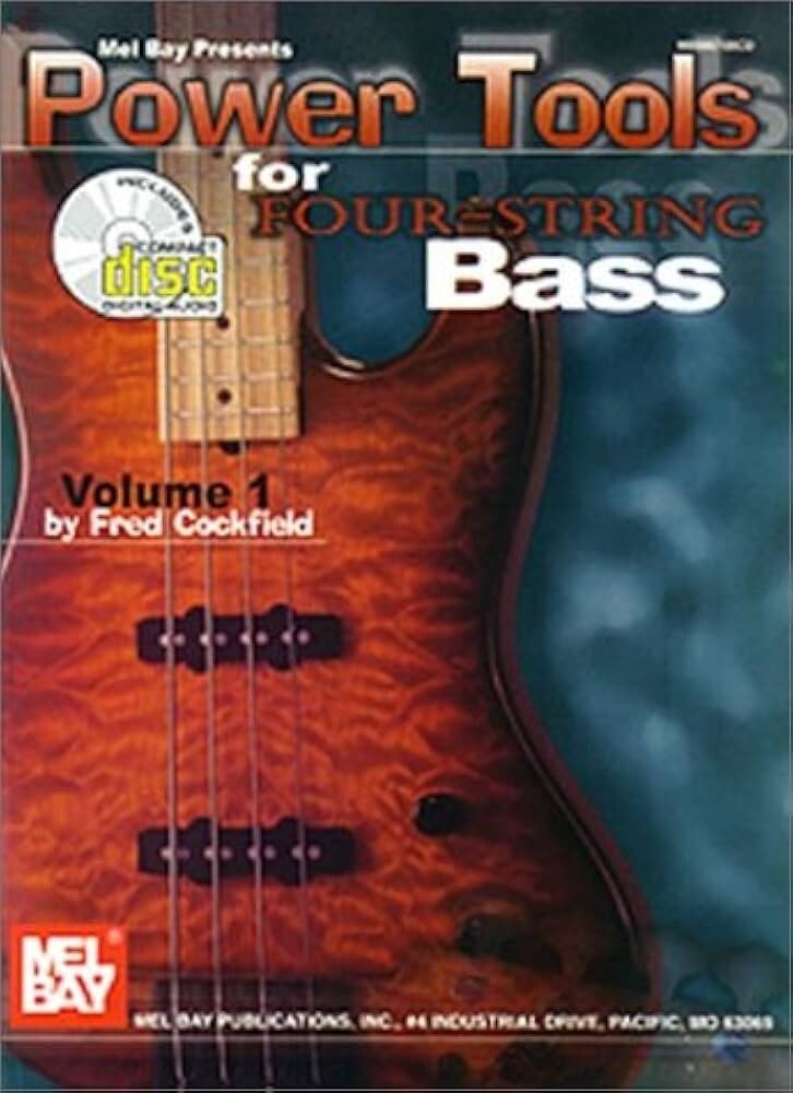 MEL BAY PRESENTS POWER TOOLS FOR FOUR-STRING BASS VOLUME 1 MUSIC BOOK/CD RARE