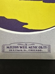 The One I Love Piano Voice Sheet Music Kahn/Jones 1924 Milton Weil