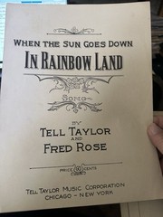 9×12 3-pack Of Post/1920 Vintage Sheet Music