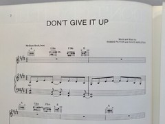 Don&rsquo;t Give It Up Sheet Music Robbie Patton Piano Vocals Guitar 80s Pop Rock F1AC