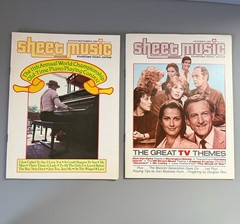 Lot 16 Issues Sheet Music Magazines Vintage 1978-1985 Superman Piano Guitar