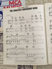 9 Pieces of Vintage Sheet Music Variety 1920s – 1980s. Piano -Band