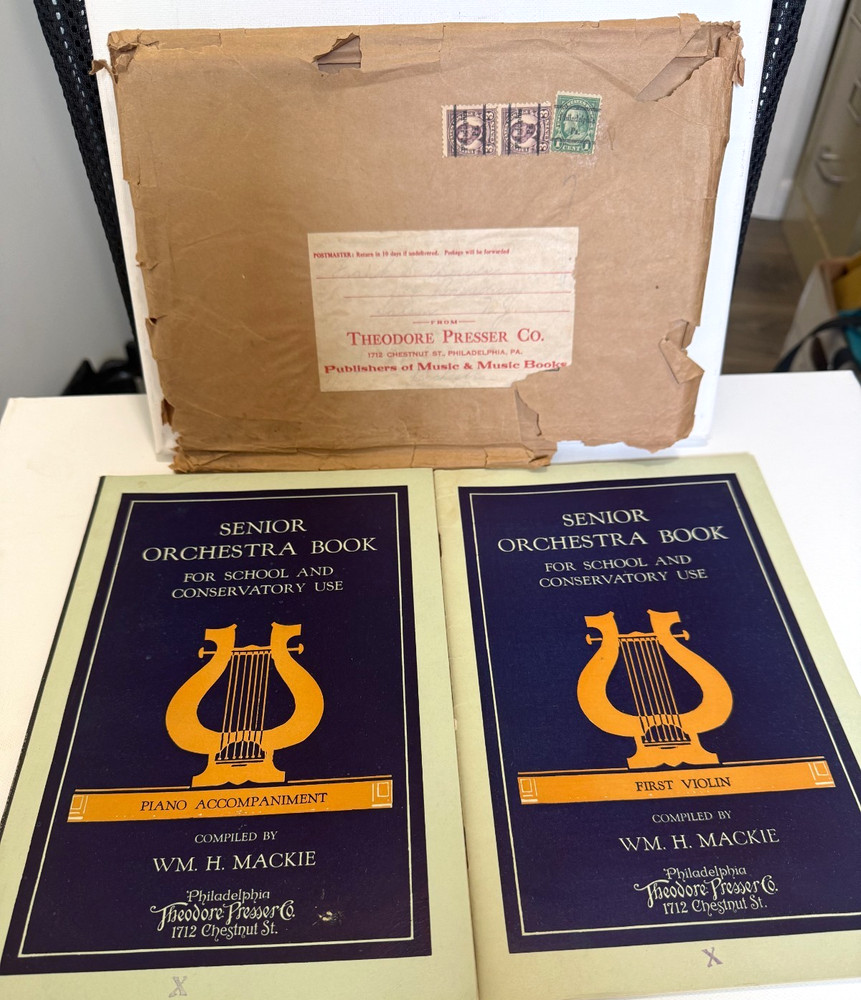 Senior Orchestra Bks Violin/Piano WM Mackie Org mail package Theodore PressureCo
