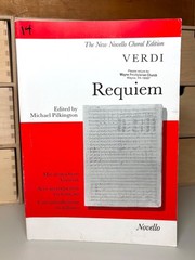 Verdi REQUIEM New Novello Choral Ed. Vocal Score PB 1993
