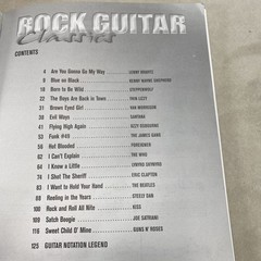Rock Guitar Classics Songbook Hal Leonard Music Book Playing