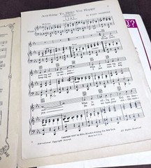 Vintage Song Sheets 1990’s-“ Anything to Make You Happy” & “Don’t Worry ‘Bout Me