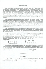 J. S. Bach Canon Sheet Music for SATB Chorus Bass Percussion 1964 Swingle Jazz