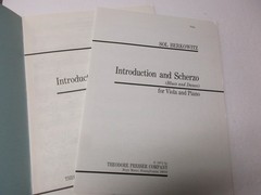 Sol Berkowitz Introduction and Scherzo Blues & Dance Viola and Piano Sheet Music