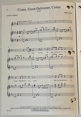 Come Great Deliverer Come Joe Glass SATB Chorus Piano Sheet Music Triune Choral