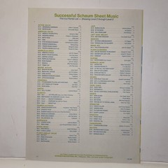 Vintage 1989 Picture Postcard Piano Solo Sheet Music by Alfred Cahn