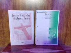 Church Choral Sheet Music Lot SATB Jesus Paid Highest Price Gloria Dvorak Musi-F