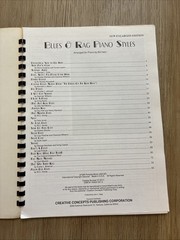 Blues & Rag Piano & All American Boogie Woogie Bill Irwin Spiral Bound Books VTG