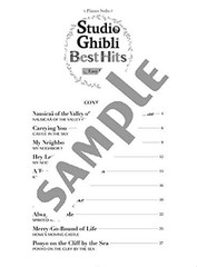 Studio Ghibli Best Hit 10 Piano Solo Easy Level English Ver. Japan Book