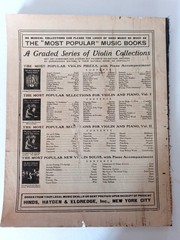 6 Pc Lot 1900s Violin Sheet Music & Books Piano Accompaniment Famous Composers