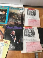 Vintage Sheet Music Magazine Lot of 14 Magazines Standard Piano/Guitar 1989-1998