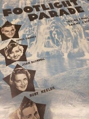 By A Waterfall 1933 Footlight Parade James Cagney Dick Powell Sheet Music