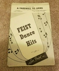 1958 LOVE THEME FAREWELL TO ARMS Sheet Music Leo Feist Multiple Parts Violin +