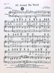 All Around The World Sheet Music Phoenix &rsquo;55 1955 Musical David Baker Craig