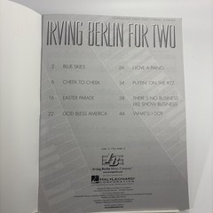 Irving Berlin For Two Songbook Intermediate Piano Duet Hal Leonard